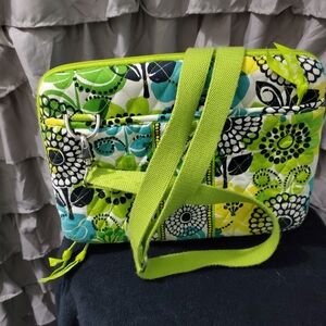 Floral Green Vera Bradley Limes Up Tablet Bag EUC